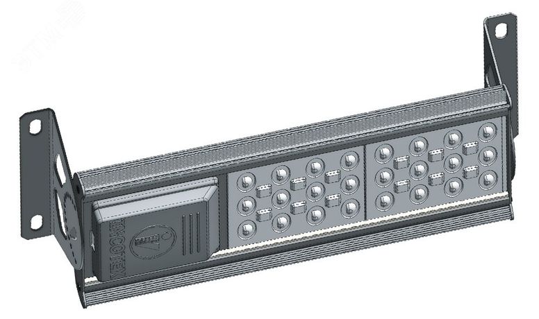 Светильник промышленный с продольным поворотным узлом крепления ДБП-60Вт, IP65, 4000К, 7500Лм, КСС Д, нейтральный, INDUSTRY.10-060 7-41-060-05-6-19-09-063-7-40-65 - М0000064849 ЛидерЛайт