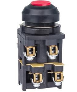 Выключатель кнопочный КЕ-082 У2 исп.5 4НЗ цилиндр 10А IP54 660В красн. Электротехник ET529358