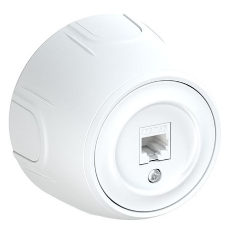 Розетка компьютерная 1-м RJ45 кат.5E Rotondo бел. OneKeyElectro7700886 ССТ