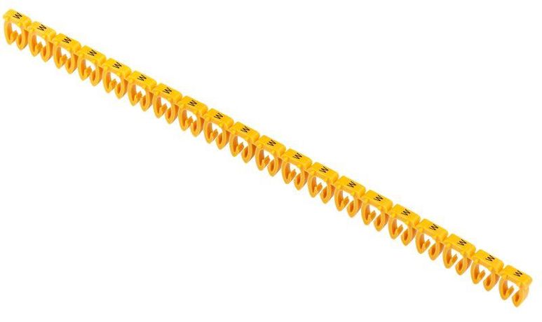 Маркер открытого типа KE 4-6мм2 символ 'W' (200шт/упак) IEK - UMK-KE3-W