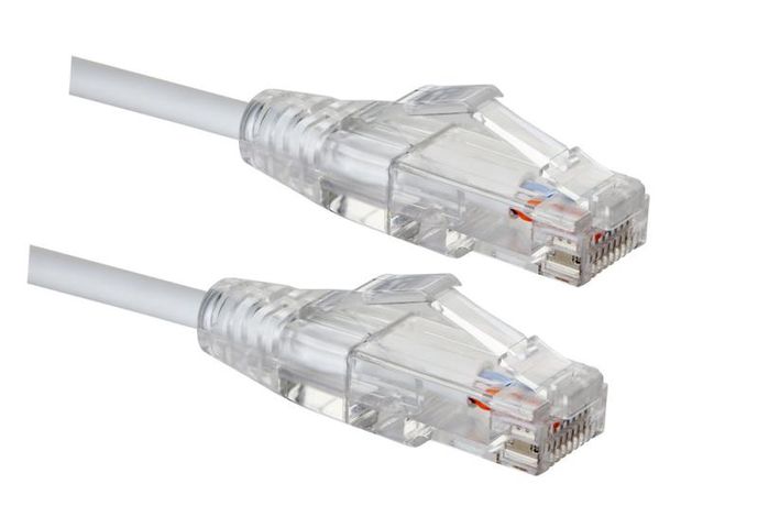 Шнур коммутационный (пат-корд) кат. 5e SLIM LINE. U/UTP. HF. T568B. 7 м. белый - 21S-U5-07WT Eurolan