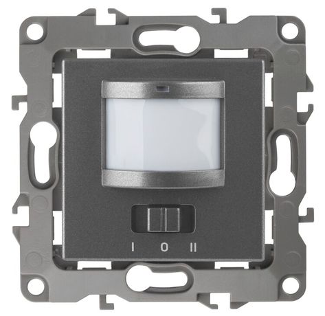 Датчик движения 2-проводной, 180-250В, 200Вт, Эра12, графит,12-4103-12 - Б0031257