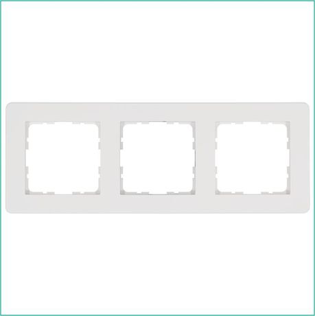 Рамка G-Flex 3-постовая, цвет белый глянцевый - G1103W Jasmart