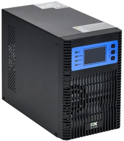 Источник бесперебойного питания Online 1000 ВА/1000 Вт, однофазный с LCD дисплеем 24VDC АКБ 2х9AH - EOT-0001KVA-1-002 IEK