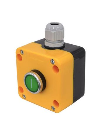 Пост управления ПКУ-22-1021-65У1 1 цилиндр "I" НО IP65 зел. Электротехник ET014858