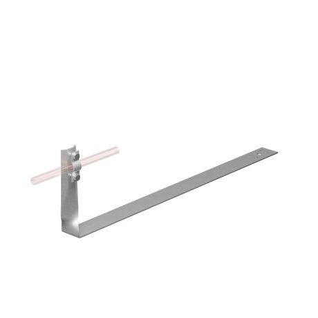 Держатель черепичный болтовой скрученный на обрешетку для прутка d6-10мм L430 H=100мм HD КМ MA0855 КМ-Профиль