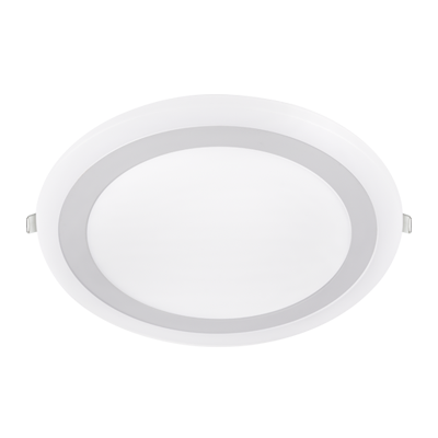 Светильник светодиодный встраиваемый круглый RLP-BL 24Вт 230В 4000К 1440Лм 245мм с подсветкой белая IP20 | 4690612032986 IN HOME