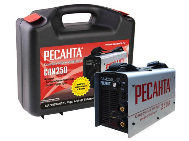 Сварочный аппарат инверторный САИ 250 в кейсе | 65/23 РЕСАНТА Huter
