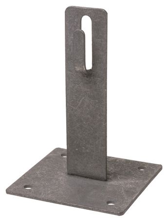 Держатель для плос. кровли прута Ø6-10 мм, стал.крюк, осн.100х100 в. 150 гор. цинк. | SQ2402-3194 TDM