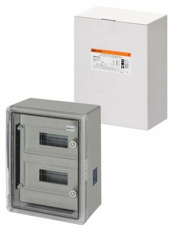 Бокс пластиковый навесной ЩРН-П-24 модуля, прозр. крышка, ABS, IP65, от -45 до +75 °С (300х400х170) | SQ0933-0216 TDM