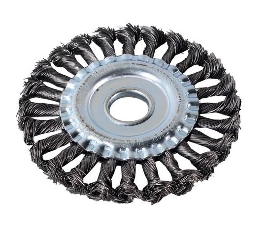 Щётка для УШМ плоская, крученая, 125 мм | 73/1/3/46 ВИХРЬ