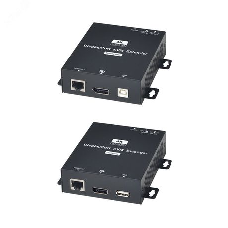Комплект DP02U (передатчик + приемник) для передачи DisplayPort USB RS232 по одному кабелю витой пары SC&T 12409 sct1146 SC&T арт. 12409