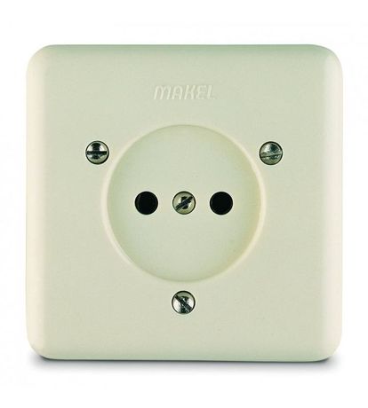 Розетка 2-м СП без заземл. MAKEL 16014