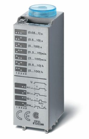 Миниатюрный мультифункциональный таймер (AI, DI, SW, GI); монтаж в розетку; питание 125В АС/DC; 3CO 10A | 850301250000 Finder