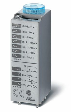 Миниатюрный мультифункциональный таймер (AI, DI, SW, GI); монтаж в розетку; питание 24В АС/DC; 2CO 10A | 850200240000PAS Finder