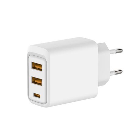 Устройство зарядное сетевое с двумя портами USB-A и одним портом USB-C 10Вт Rexant 18-2213 MEET