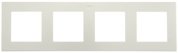 Рамка 4 поста, алюминий - 2400640-033 Simon