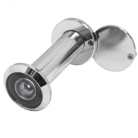 Глазок дверной для металлических и деревянных входных дверей толщиной 60-100мм, АЛЛЮР ГДШ-4 БШт 60-100мм хром - 1544 ПТК