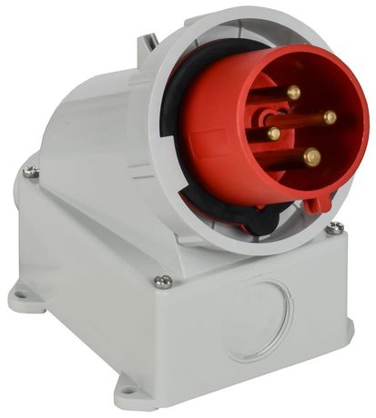 Вилка стационарная ССИ-5242 32А-6ч 380В 3P+PE IP67 | PSR52-032-4-0-67 IEK IEK (ИЭК) арт. PSR52-032-4-0-67