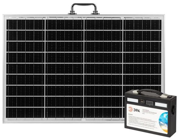 Электростанция портативная солнечная 400Вт 54000мАч Li-ion панель 50Вт ERAZS-02 (комплект) ЭРА Б0062849
