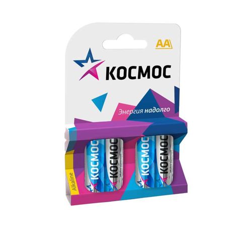 Элемент питания алкалиновый AA/LR6 BP-4 (блист.4шт) КОСМОС KOCLR64BL