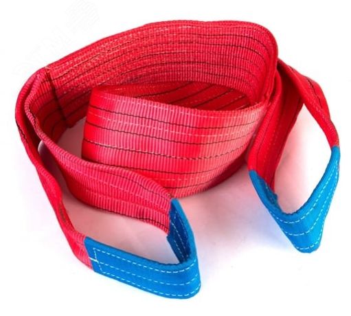 Строп текстильный двухпетлевой длиной 5м Исполнение 3 для поднятия грузов до 5т - 00-00004730 КМП