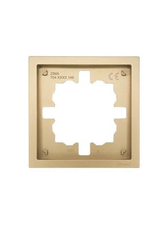 Рамка 1-мест. горизонт. ZIMA зол. LEZARD 704-3600-146