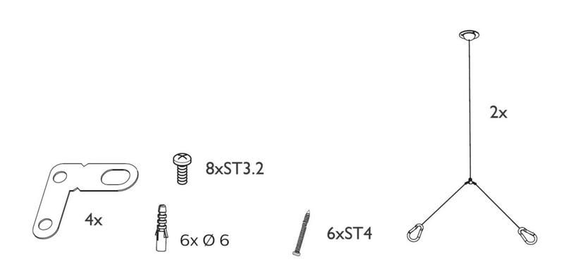 Аксессуар RC048Z Тросовый подвес Серый Алюминий 70 мм SME-2 - 692382863480300 Philips 911401824680