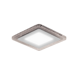 Светодиодный светильник ДВО-6+3W, Bubbles BL323 Квадр. LED 4000K, 540лм,143x143мм, 110 Gauss