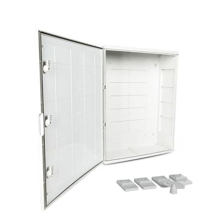 Корпус пластиковый с монтажной панелью ЩМП IP65 серая дверь 800х600х260 | PR08.26488 Промрукав Строитель
