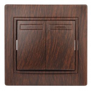 Выключатель 2-кл. СП Plano 10А IP20 1-104-10 250В венге Intro Б0030044 ЭРА