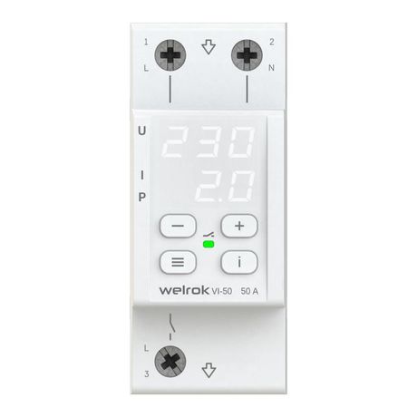 Реле напряжения с контролем тока VI-50 Welrok 4660251140250