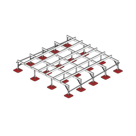 Конструкция опорная для установки оборудования TECHNORAPTOR FOOT 3500х3500 KM-TR-F-SSEI-3500-3500 КМ TR0060 КМ-Профиль