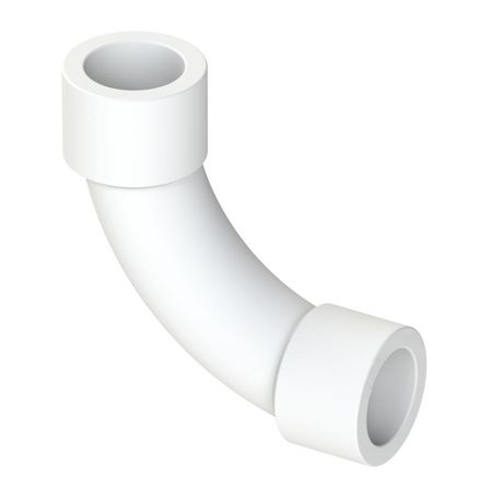 Угольник плавноизогнутый PPR внутр./внутр. соединение 20х90град. бел. RTP 40066
