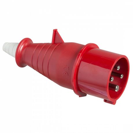 Вилка фазоинвертор угловая 16А 3PT 380-415В винт. IP44 SchE 83902 APC