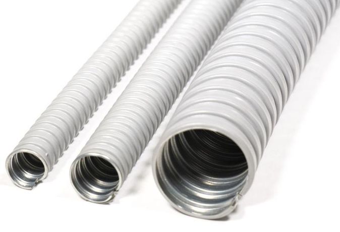 Металлорукав в ПВХ-изоляции Р3-ЦПнг22 (50м/уп) серый | zeta44506 ЗЭТАРУС (Завод электротехнической арматуры)