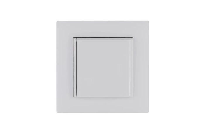 Розетка 1-м с крышкой Karea RIZZ заземл. бел. Makel 88001029