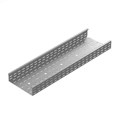 Промышленный лоток кабельный перфорированный 600х85х3000, толщ. 2,0 мм, Сендзимир цинк, 011680 | ПЛКП-600х85х3000-2,0-СЦ Ostec