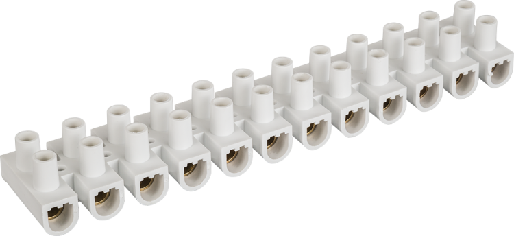 Колодка клеммная 4х14кв.мм 12 пар NTB-UPP-S12-20/WH полипропилен бел. (уп.10шт) NAVIGATOR 71330 19281