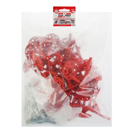 Дюбель для теплоизоляции с термоголовкой 10х160 (50 шт) - пакет ( 1,908 кг) | 124474 Tech-KREP