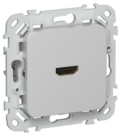 Розетка HDMI СП FLITE РШДМА-ФлА механизм алюм. IEK FI-H10-K47 IEK (ИЭК) арт. FI-H10-K47