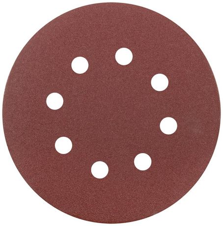 Круг шлифовальный с отверстиями (липучка) 125мм Р 120 алюм./оксидные (уп.5шт) КУРС 39786