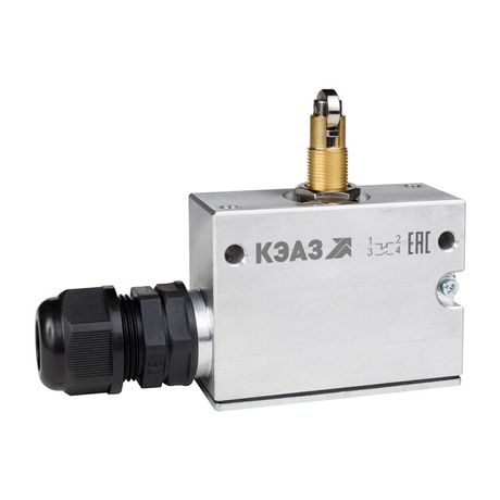 Микропереключатель МП-1305м/03 (толкатель-ролик-поперечное расположение-винт-фронт гайками) | 347480 КЭАЗ