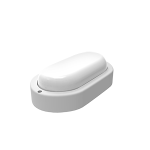 Светильник светодиодный пылевлагозащищенный для ЖКХ LITE овал 8W 700lm 6500K 200-240V IP65 160*90*46мм белый LED 1/40 | 161418308 Gauss