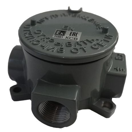 Коробка взрывозащищенная КСВ 03 02/16 тип 380В 16А IP67 (1 Ех d IIC T6 Gb / Ex tb IIIC T75 0C Db -40 +50) АТОН КСВ030216