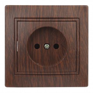 Розетка 1-м СП Plano 1-201-10 16А IP20 250В 2P венге Intro Б0030056 ЭРА