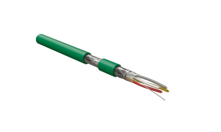 Кабель интерфейса KNх/EIB 4х20 AWG однопров. жилы (solid) F/UTP PVC KNх-F-4х20/1-PVC-GR З (уп.500м) Hyperline 444100 KNX-F-4x20/1-PVC-GR