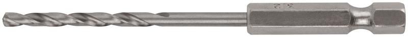 Сверло по металлу HSS полированное , хвостовик под биту инд. упаковка блистер 3.2 мм. - 34032 РОС