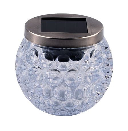 Светильник садовый уличный ERASF22-31 Хрустальный шар на солнечных батареях 10 см | Б0053378 ЭРА