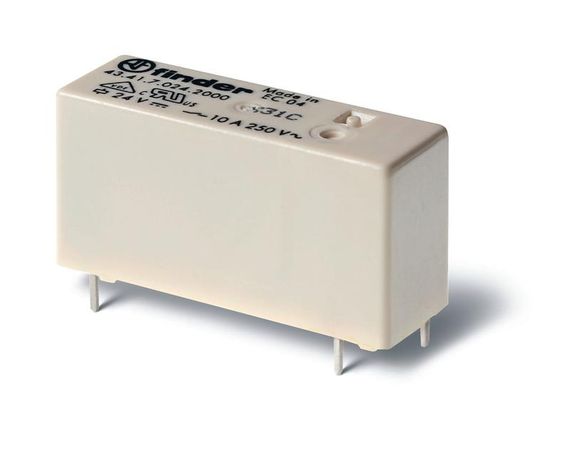 Низкопрофильное миниатюрное электромеханическое реле; монтаж на печатную плату; выводы с шагом 3.2мм; 1CO 10A | 434170185000 Finder 43.41.7.018.5000